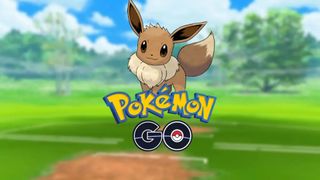 How to download Pokémon Go: Eevee over a grassy hilly background