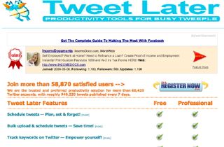 Tweet Later -- Schedule Your Posts