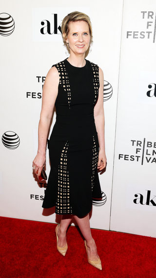 Cynthia Nixon attends the premiere of "The Adderall Diaries" during the 2015 Tribeca Film Festival at BMCC Tribeca PAC on April 16, 2015 in New York City
