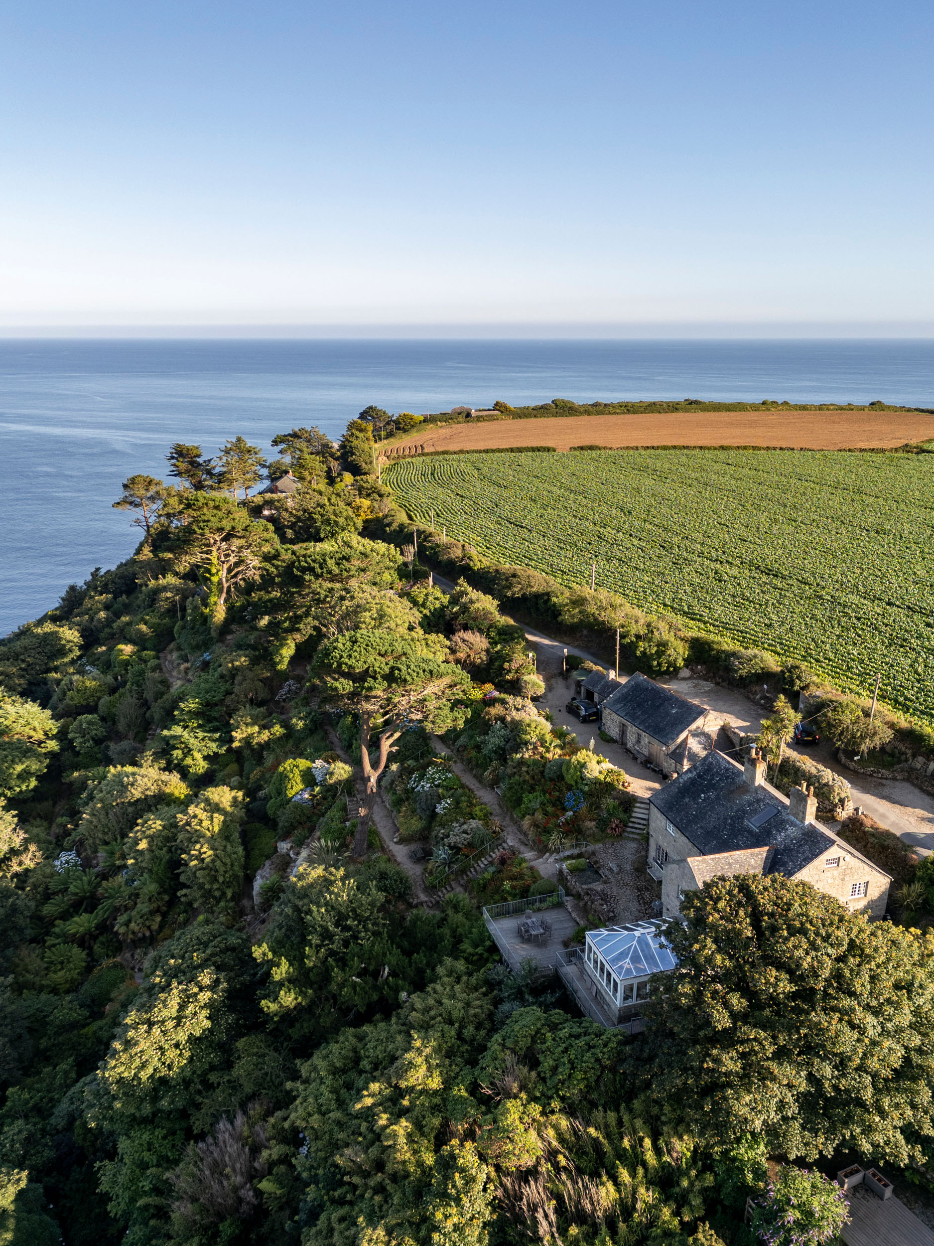 The gardens at Chygurno in Cornwall