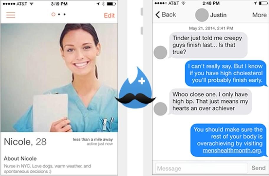 &amp;#039;Nurse&amp;#039; uses Tinder to bring attention to men&amp;#039;s health month