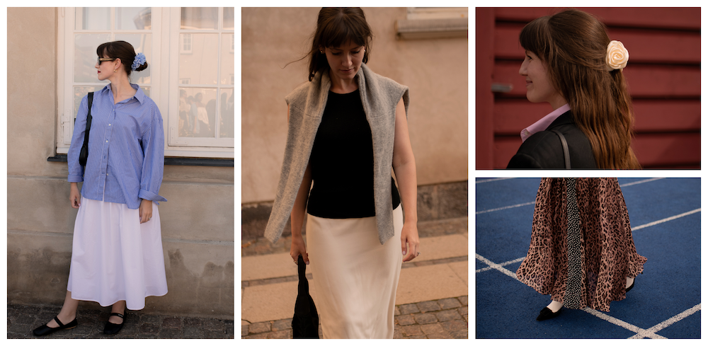 fashion editor Halie LeSavage wears outfits to Copenhagen Fashion Week in a collage