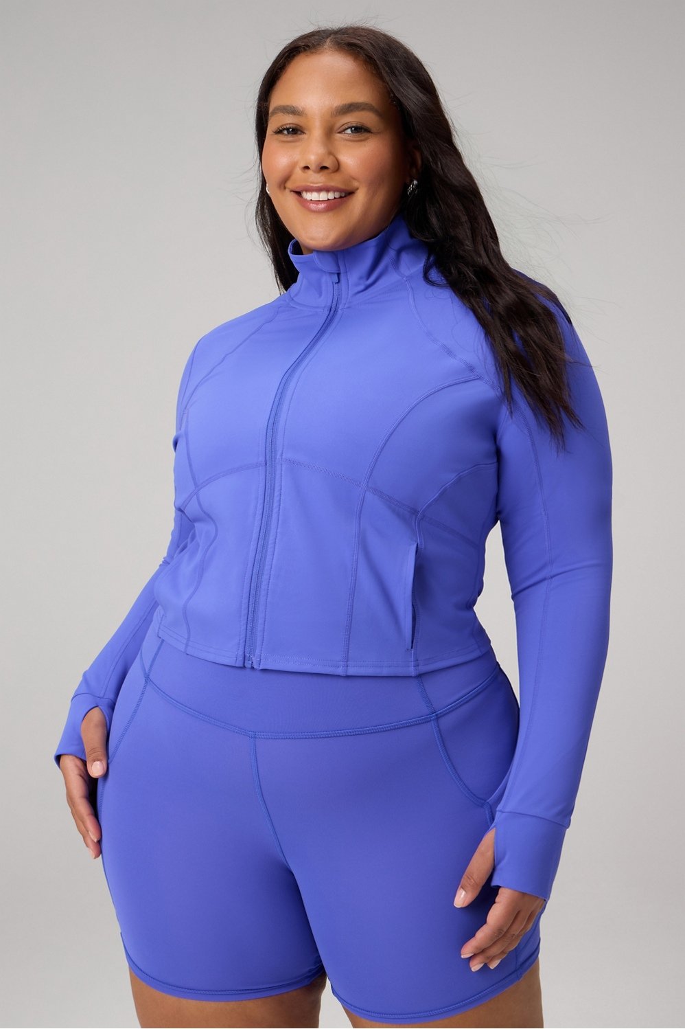 fabletics, Perfect Storm Cropped Train Jacket