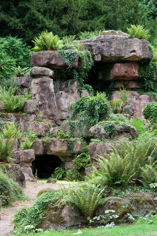 Madresfield Court's rockery