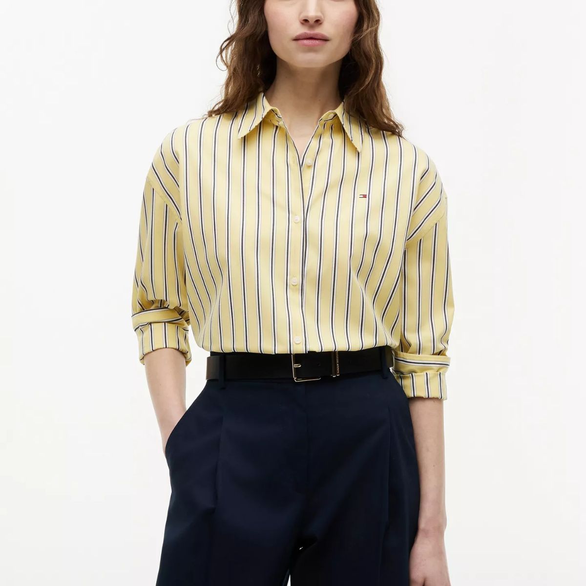 Tommy Hilfiger, Striped Boxy Fit Poplin Shirt