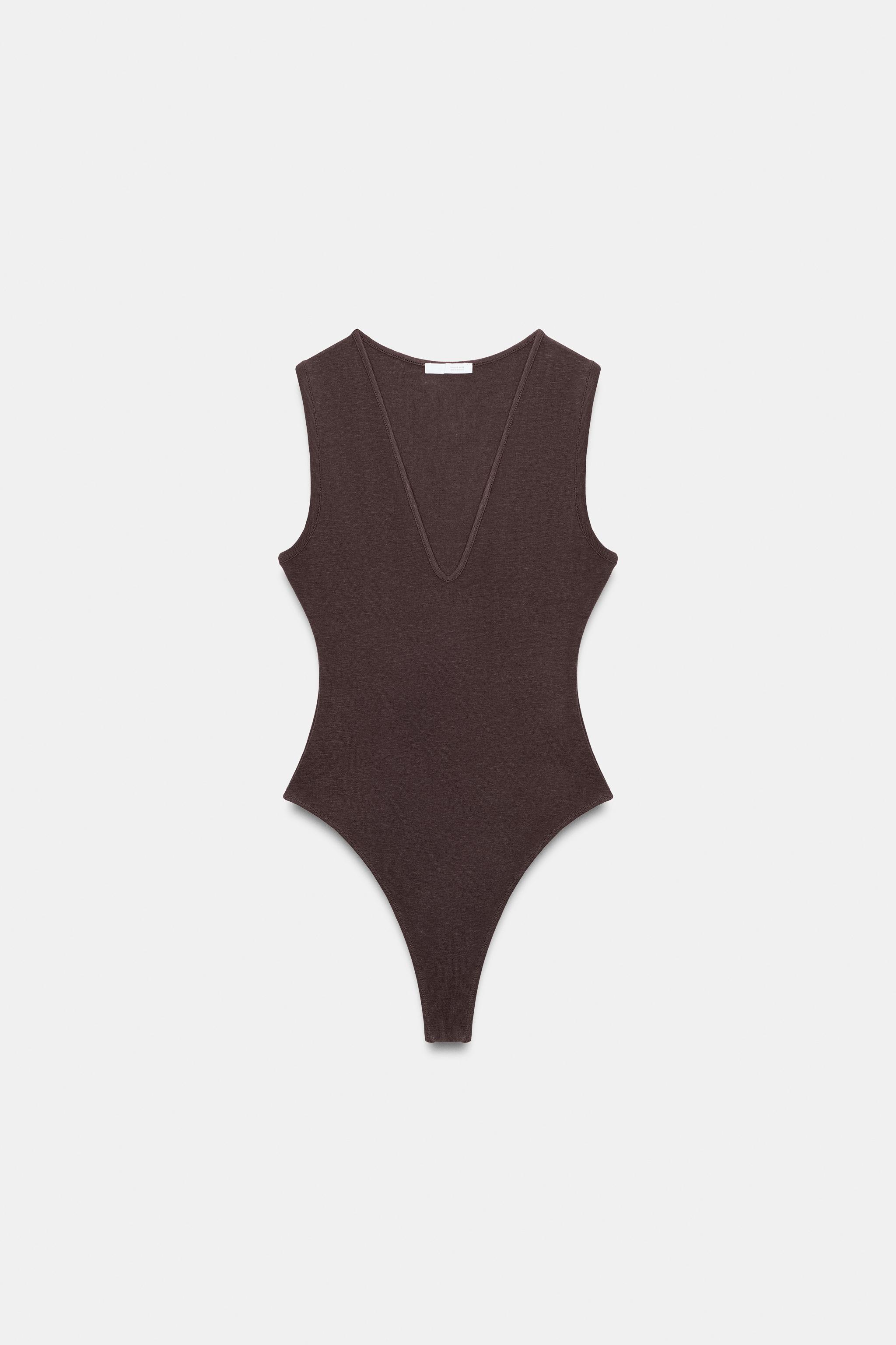 Fitted V-Neck Bodysuit