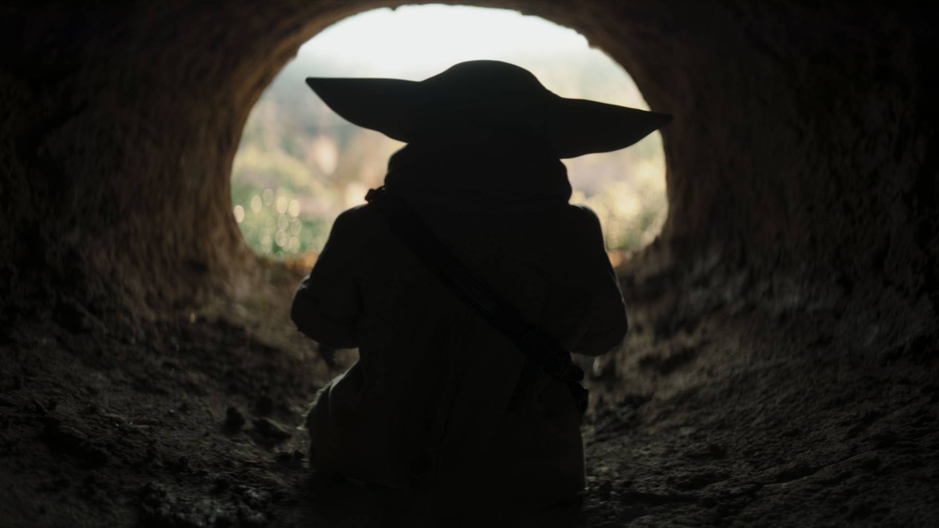 Grogu in the mud hut in The Mandalorian and Grogu