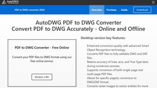 Website screenshot for AutoDWG