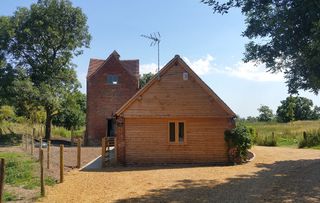 The cart shed and dovecote turned cottage