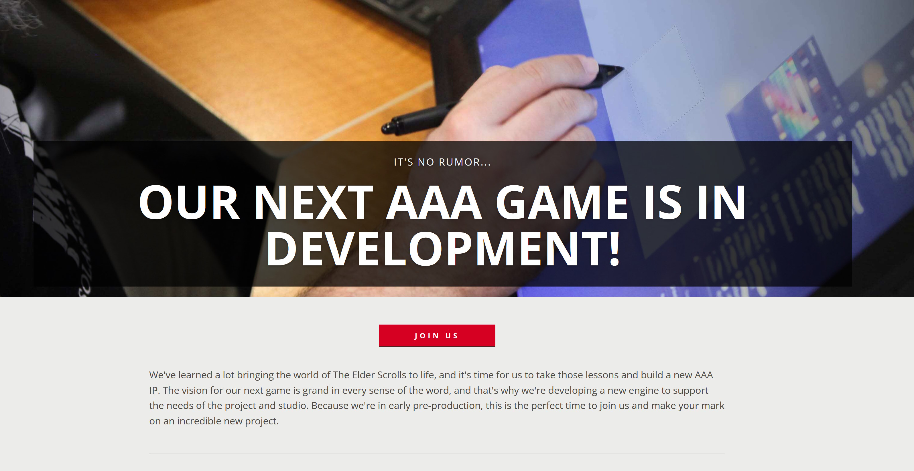 Our next AAA game is in development!