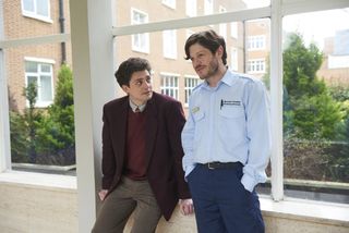 Aneurin Barnard and Iwan Rheon are reunited in Men Up.