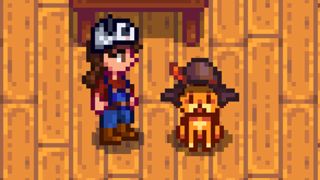 Stardew Valley cat hat mod