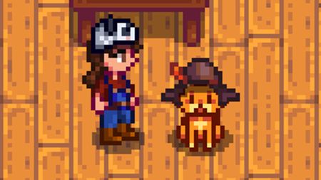 Stardew Valley cat hat mod