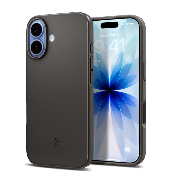 Spigen Thin Fit for iPhone 17 on white background