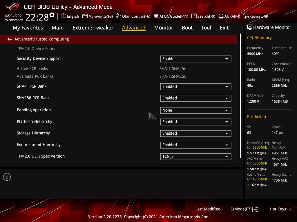 ROG Maximus XII Apex (2301 Firmware)