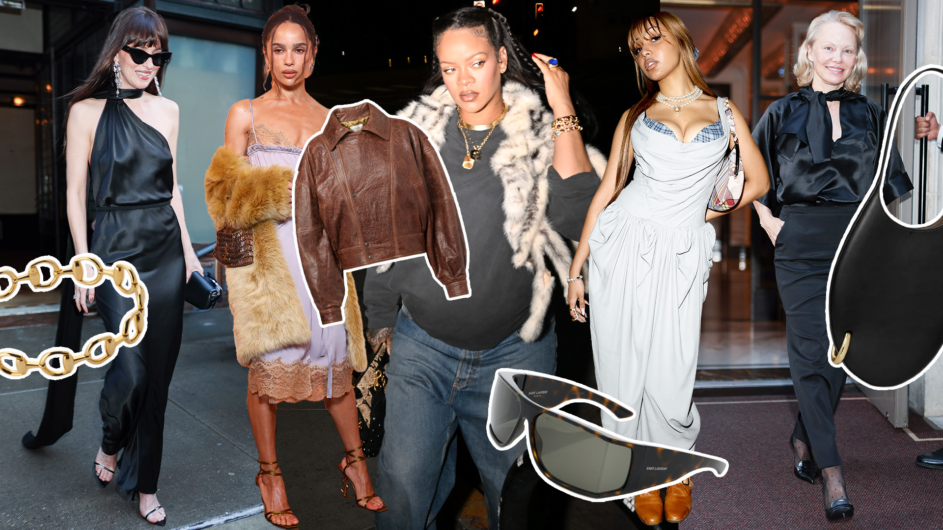 Collage of celebrities and It buys.