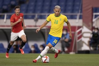 Richarlison of Brazil against Egypt