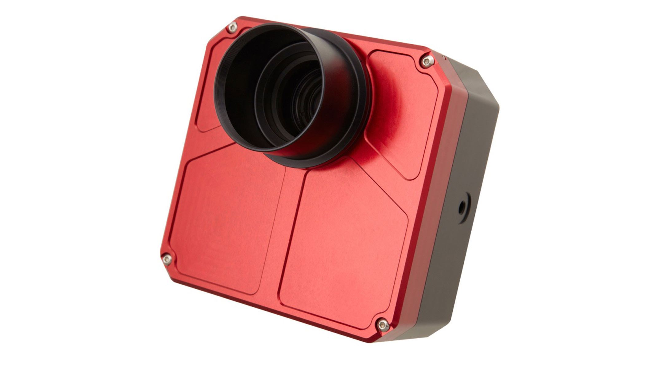 An AtikOne astronomy camera on a white background.
