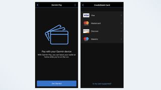 Garmin Pay on the Garmin Connect app