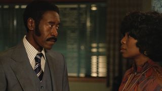 Don Cheadle as J.D. Hudson and Marsha Stephanie Blake as Delores Hudson in Fight Night: The Million Dollar Heist