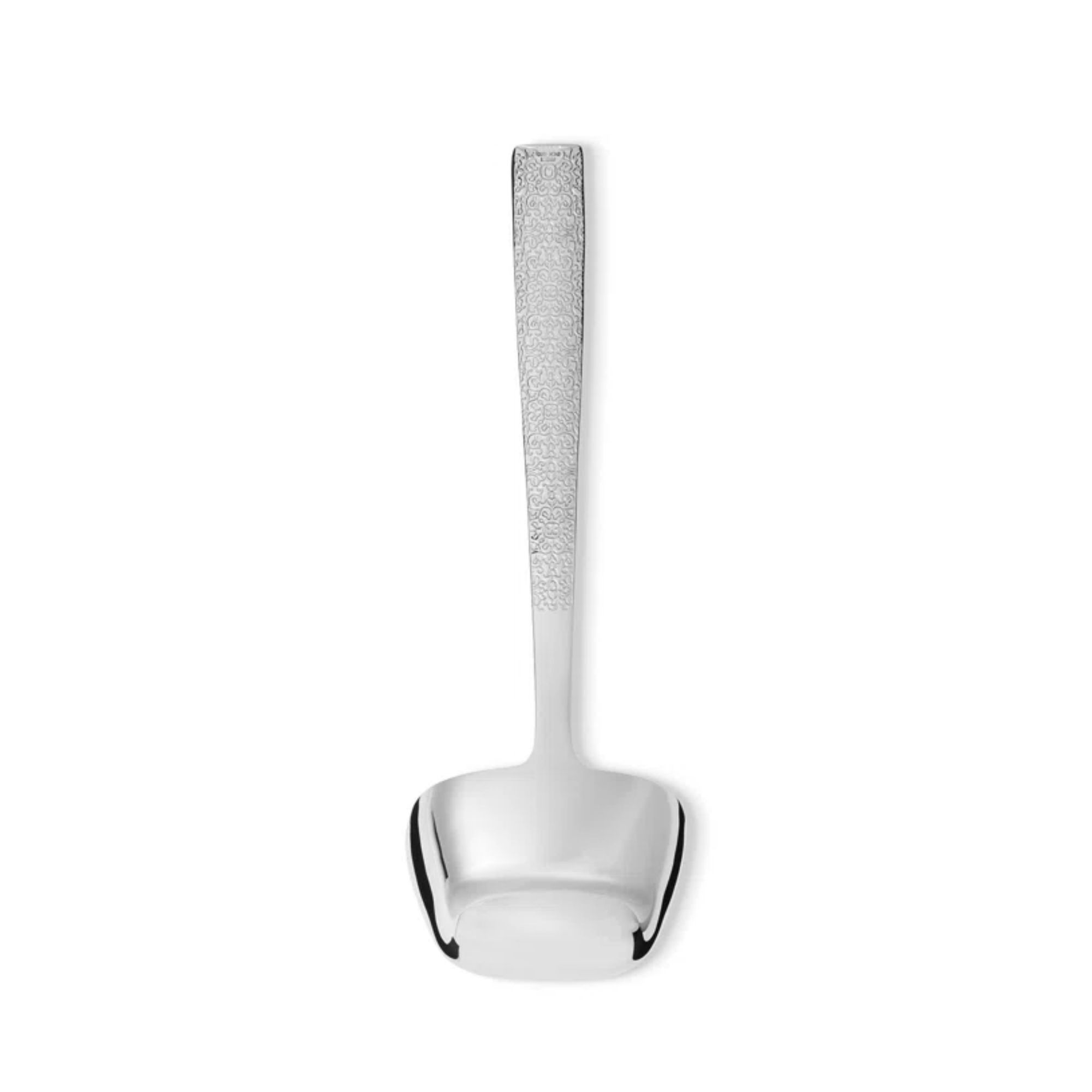 Square ladle with embossed handle