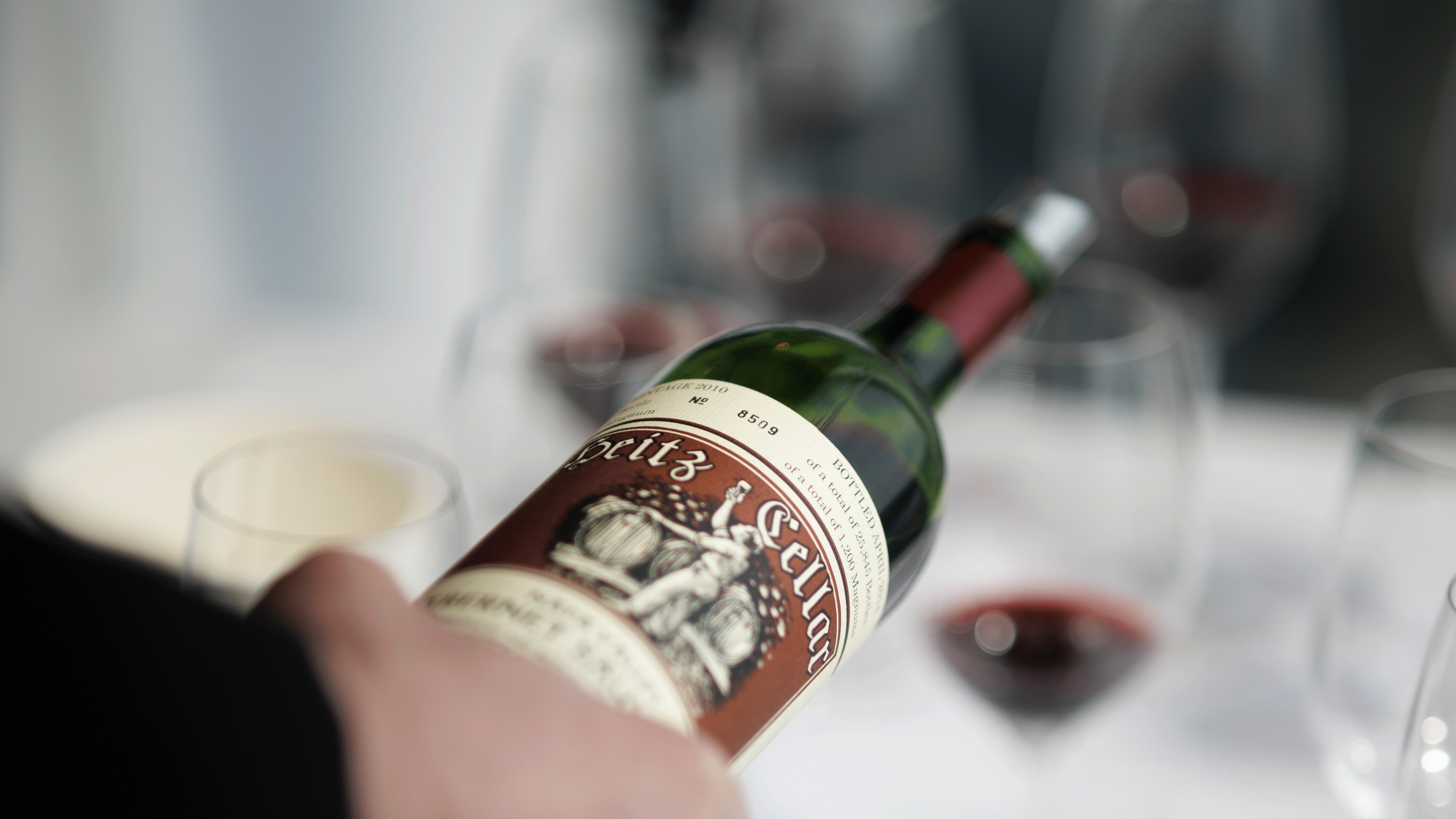 Heitz Cellar bottle at DFWE NYC 2026