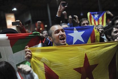 Catalans overwhelmingly back independence in largely consequence-free referendum