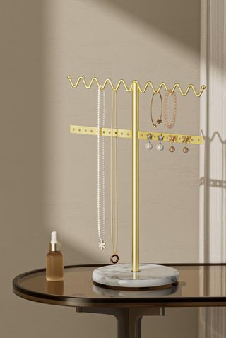 Jewelry Organizer Marble Necklace Stand