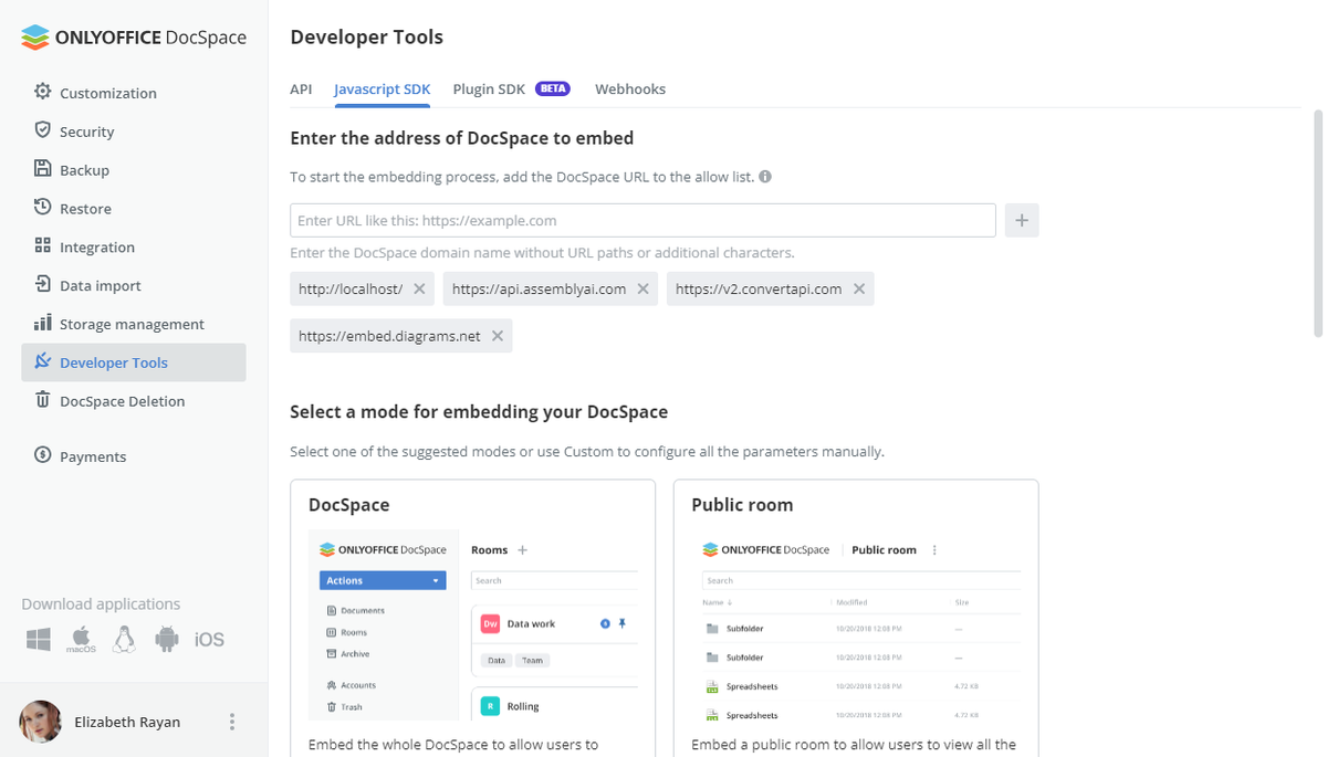 Onlyoffice DocSpace 2.5