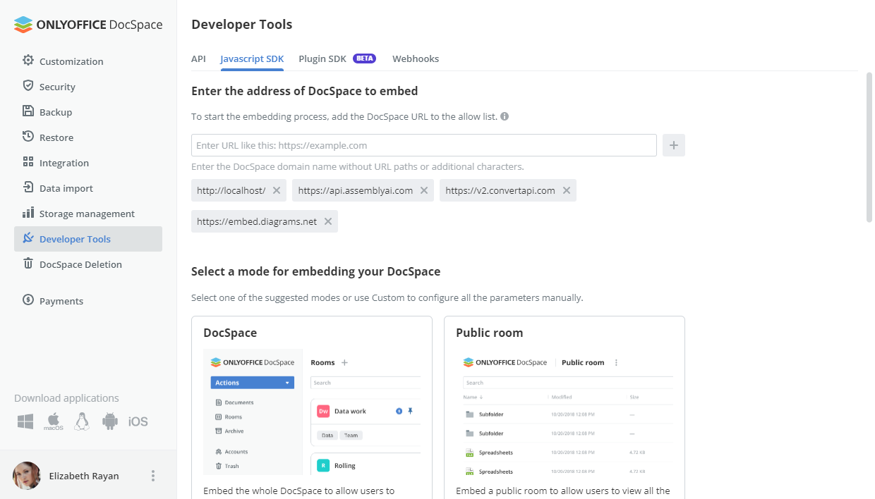 Onlyoffice DocSpace 2.5