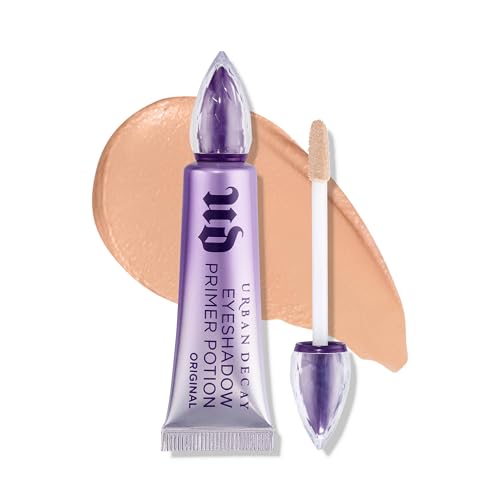 Urban Decay Eyeshadow Primer Potion - Nude Eyelid Base Primer, for Smooth &amp;amp; Crease-Resistant Eye Makeup, Waterproof &amp;amp; Long-Lasting, Translucent Shade for All Skin Tones - 0.33 Fl Oz