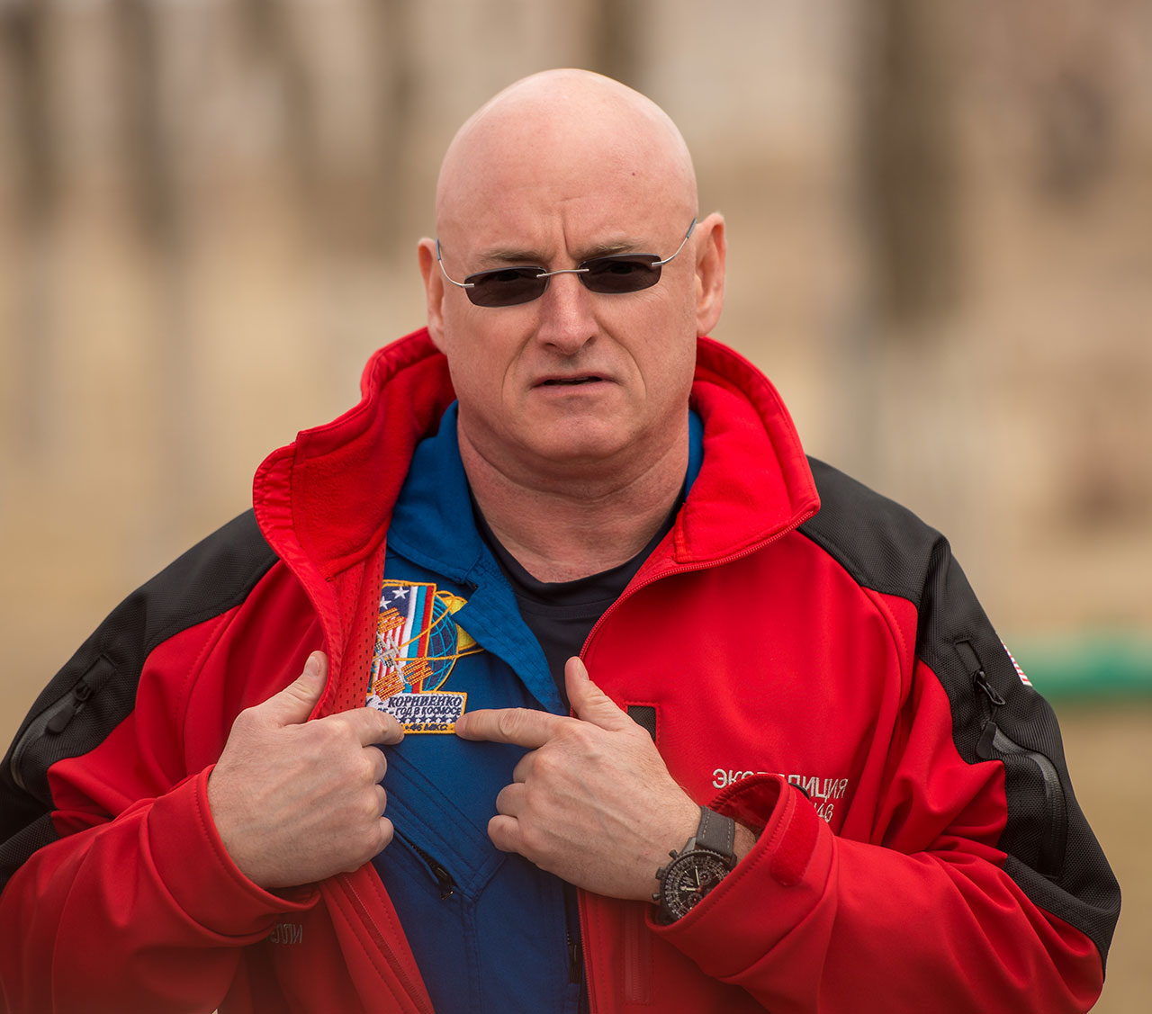 Scott Kelly and One-Year Mission Patch