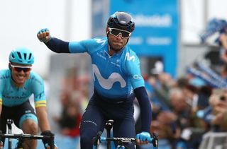 Alejandro Valverde (Movistar) wins breakaway sprint to take overall lead at Volta a la Camunitat Valenciana