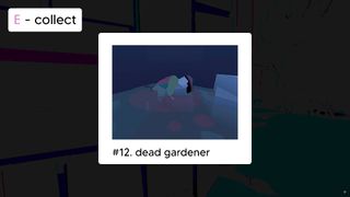 A polaroid of a dead gardener in Grunn