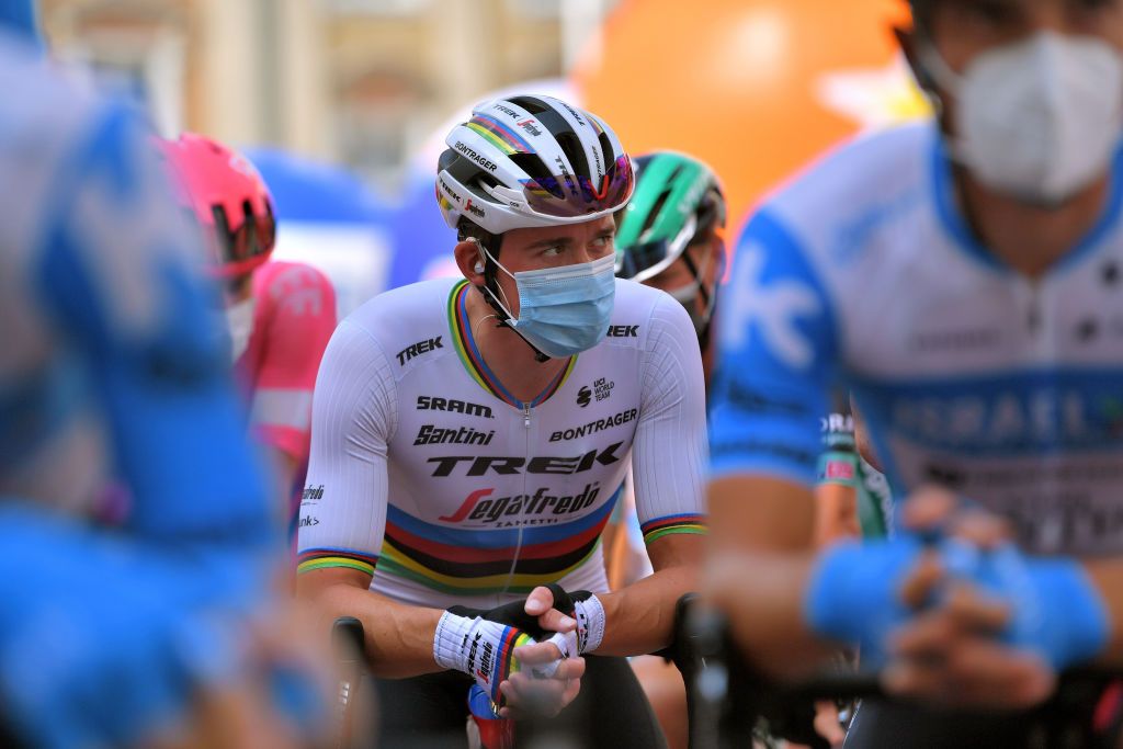 Start of stage 2 of Tour de Pologne for the eventual winner Mads Pedersen