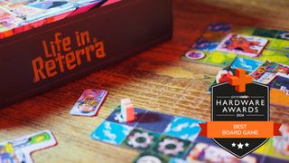 Life in Reterra board game with GamesRadar+ Hardware Awards badge