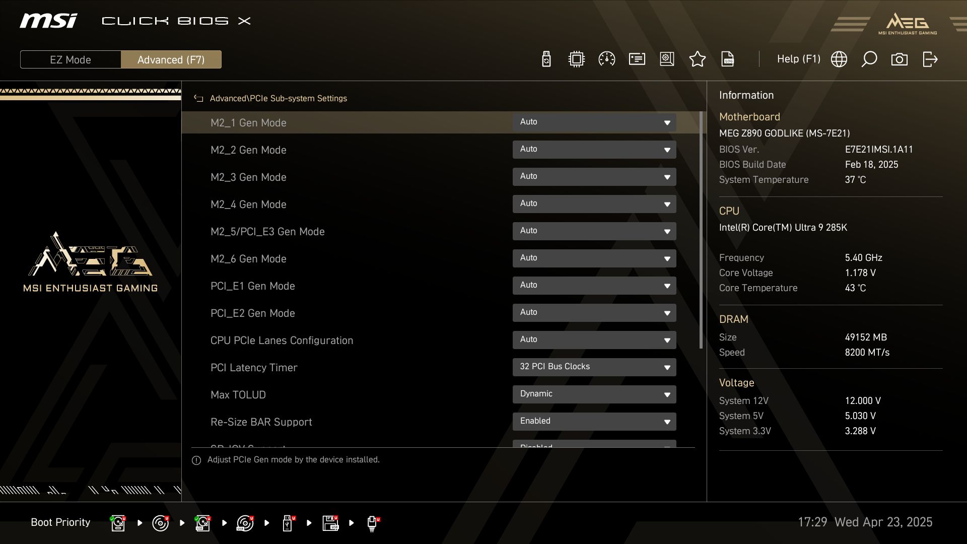 MSI Z890 Godlike