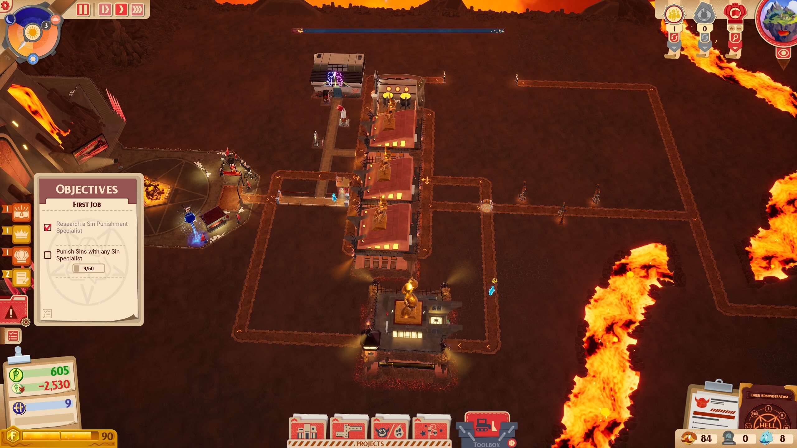 Hell's buildings.