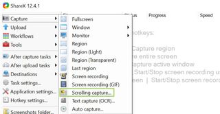 scrolling screenshot windows 10