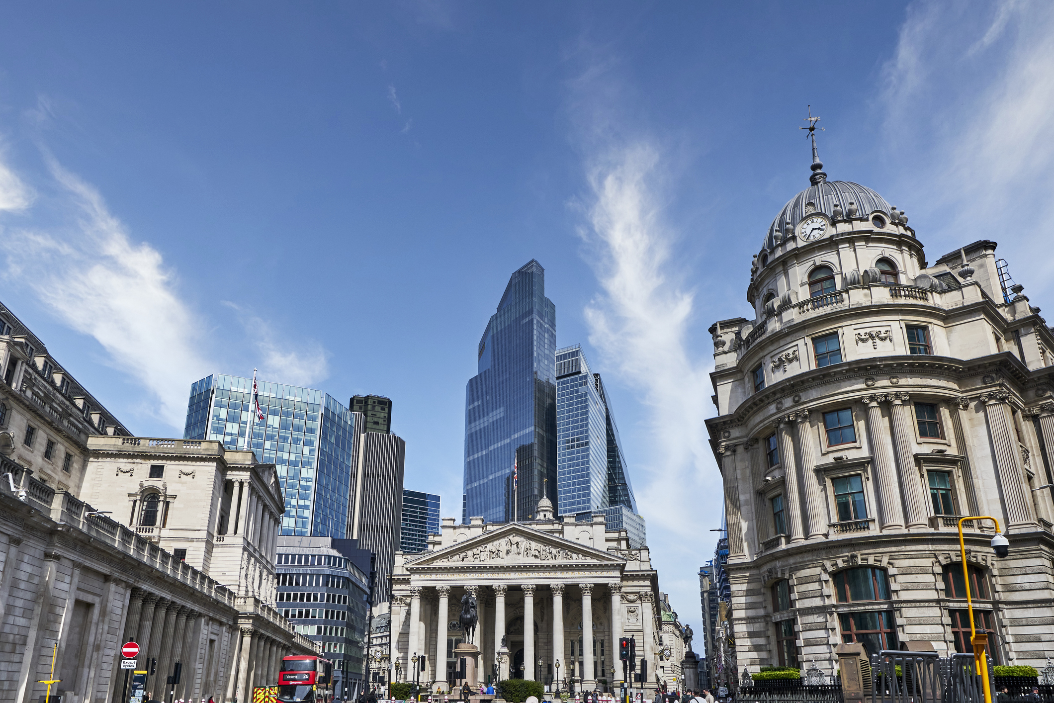 View of the Bank of England