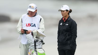 Xiyu Lin at the 2023 US Women's Open