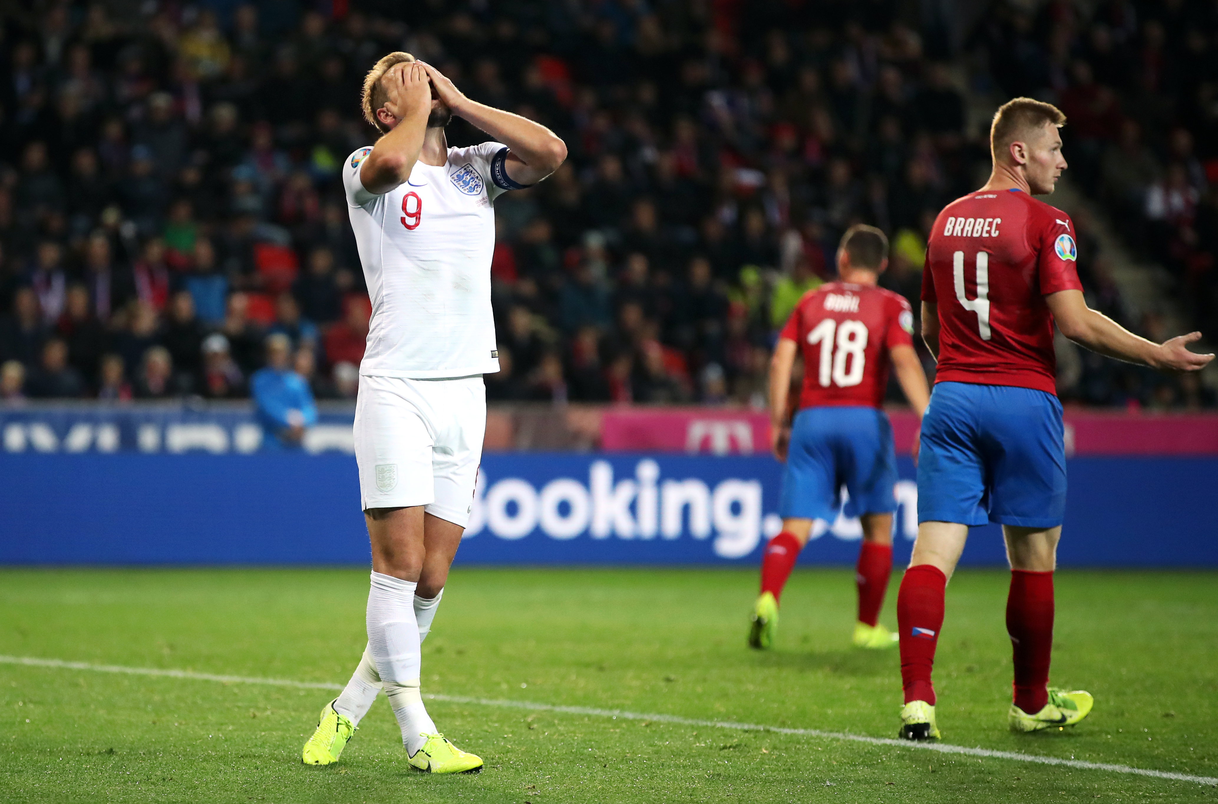 England suffered their first qualifying defeat in a decade against the Czech Republic