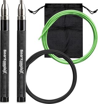 Two Bear KompleX jump ropes and handles and black carrying case