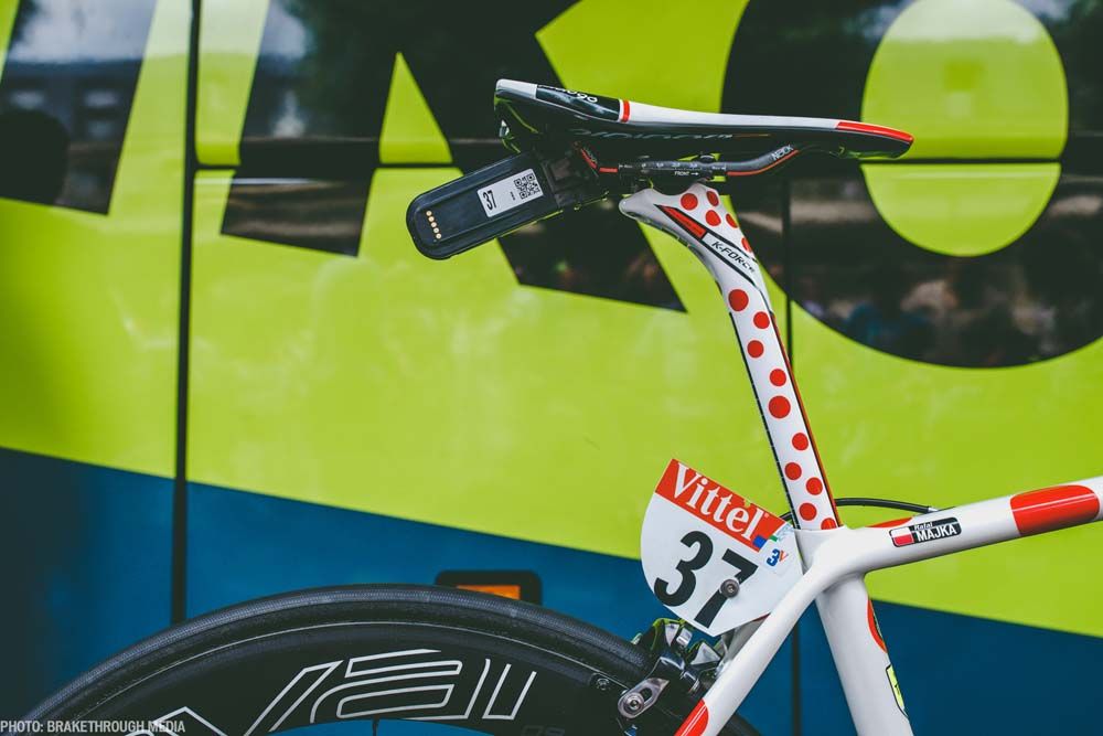 Majka even had a polkadot seat post
