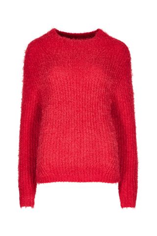 Red knitted sweater, £18
