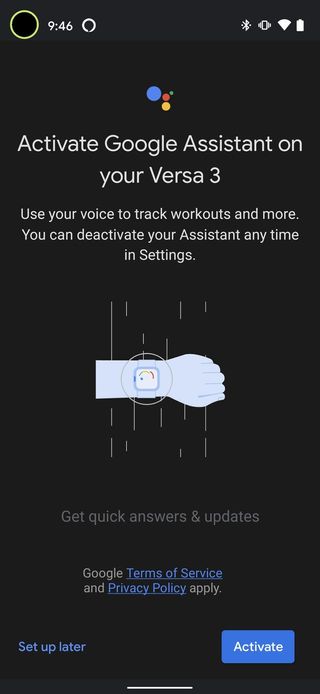 How To Set Up Google Assistant Fitbit Step 4