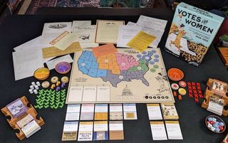 The board game Votes for Women