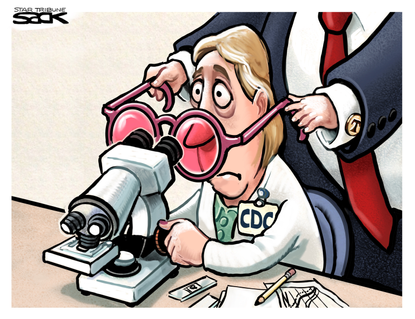 Political Cartoon U.S. CDC Trump COVID