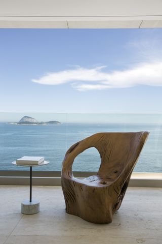 Chair by the sea view