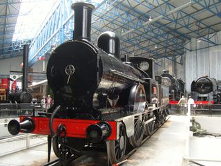 national railway museum with vintage rails